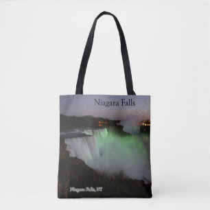 Bolsa Tote Noite de Niagara Falls por todo o lado na sacola