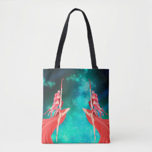Bolsa Tote Noite do Céu Bailarina Rosa
