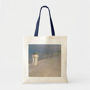 Bolsa Tote Noite do verão na praia do sul de Skagen