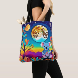 Bolsa Tote Noite enluarada do coala