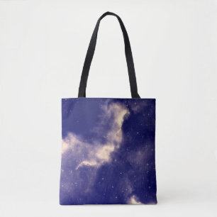 Bolsa Tote Noite estrelada com galáxia
