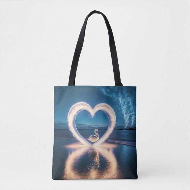 Bolsa Tote Noite Estrelada do Amor (Frente)
