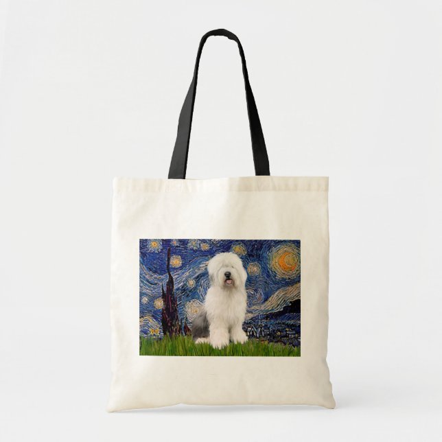 Bolsa Tote Noite Estrelada - Inglês Antigo #3 (Frente)