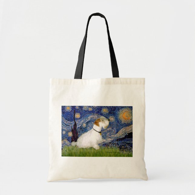 Bolsa Tote Noite Estrelada - Sealyham Terrier (L) (Frente)