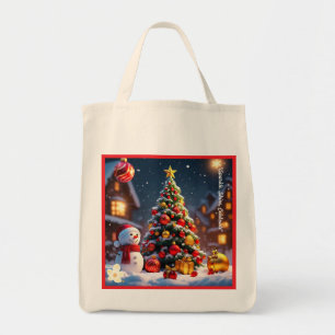 Bolsa Tote "Noites de Natal Grelha"
