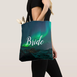 Bolsa Tote Noiva Aurora Lights Script Casamento Elegante