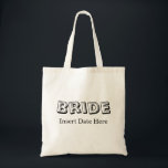 Bolsa Tote Noiva | Casamento<br><div class="desc">Roupa de casamento nobre que pode ser personalizado para incluir sua data de casamento.</div>