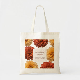 Bolsa Tote Noiva Crisântemo de Outono
