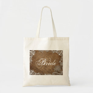 Bolsa Tote noiva de casamento do campo da coroa russa