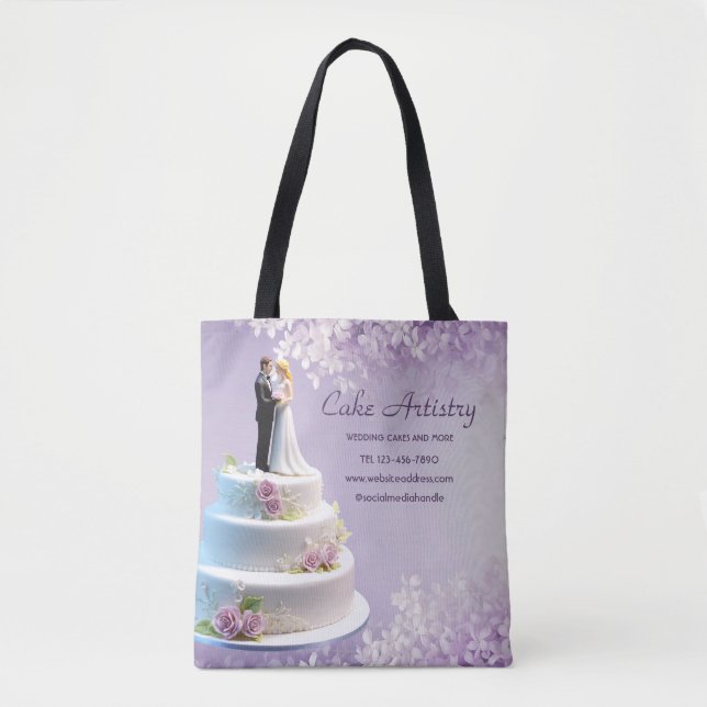 Bolsa Tote Noiva de Casamento e Bolo de Bolas (Frente)