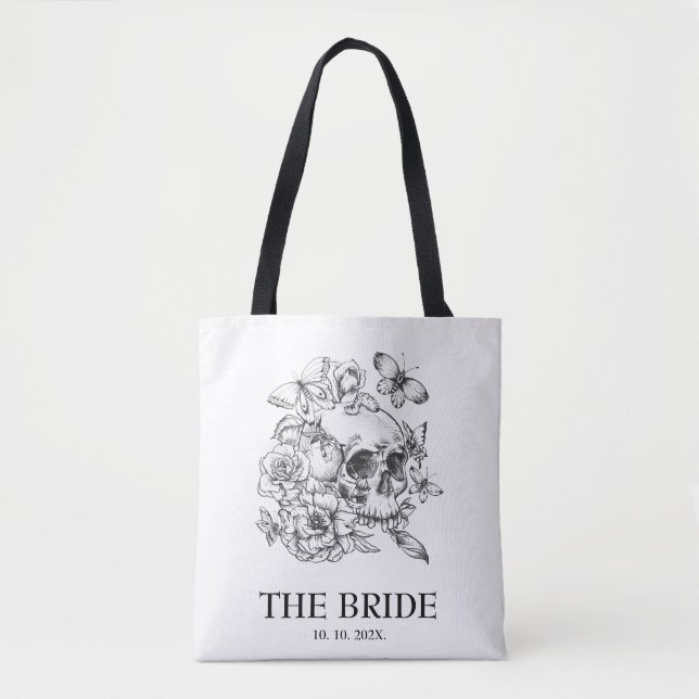 Bolsa Tote Noiva de Casamento Gótico (Frente)