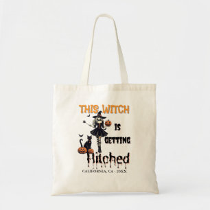Bolsa Tote Noiva de Halloween Esta Bruxa Está Sendo Casada