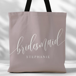 Bolsa Tote Noiva de Lavanda Empoeirada Roteiro Moderno