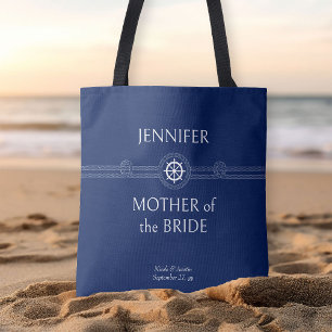 Bolsa Tote Noiva do Casamento Náutico Parte da Mãe da Noiva