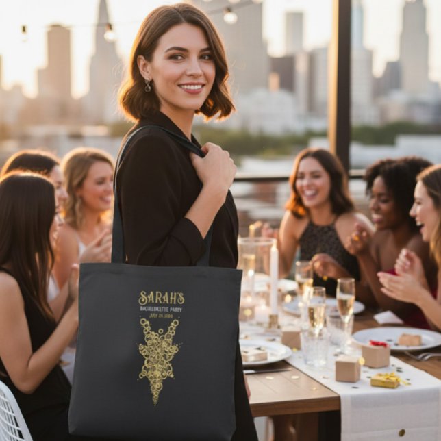 Bolsa Tote Noiva Dourada Mística Personalizada  (Criador carregado)