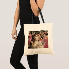 Bolsa Tote Noiva e Noivo Recém-Casados Cortam o Bolo de Casam