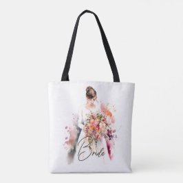 Bolsa Tote Noiva em Watercolor | Casamento