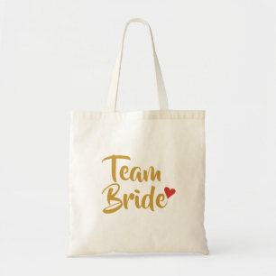 Bolsa Tote Noiva Equipe Coração Vermelho