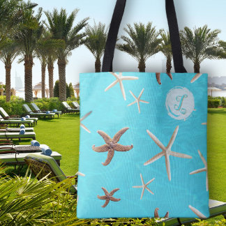 Bolsa Tote Noiva Estrela-do-Mar Monograma Inicial