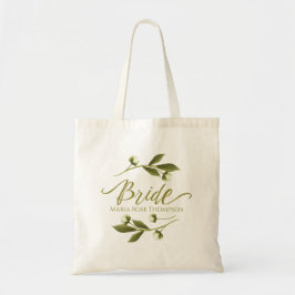 Bolsa Tote Noiva Floral Personalizada Vintage Bridal