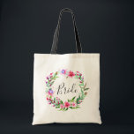 Bolsa Tote Noiva. Flores rosa tropical. Casamento no destino<br><div class="desc">Bolsa tote de casamento tropical "Noiva" com flores rosa. Entre em contato comigo,  por favor,  se precisar de itens adicionais.</div>