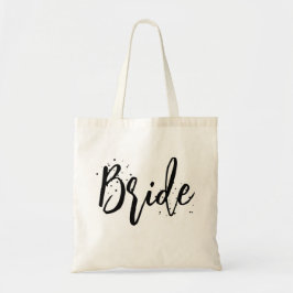 Bolsa Tote Noiva Fofo Divertido Script Caligrafia Simples Pre