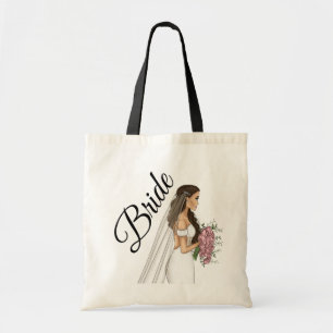 Bolsa Tote Noiva Ilustração de Moda Casamentos Clássicos