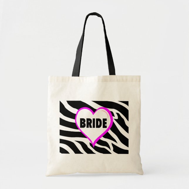 Bolsa Tote Noiva (listras da zebra) (Frente)