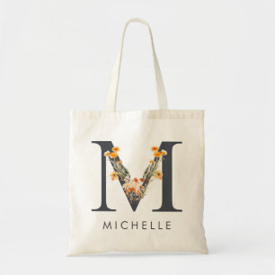 Bolsa Tote Noiva Monograma de Flor Silvestre M