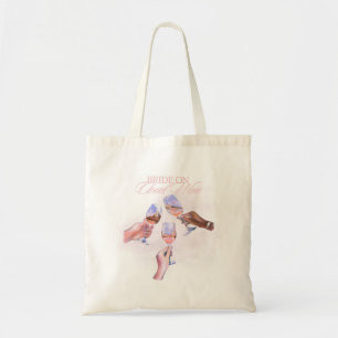 Bolsa Tote Noiva na Nuvem de Vinho   Design Divertido para Fe