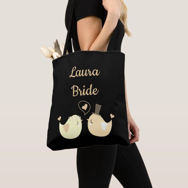 Bolsa Tote Noiva Negra e Nata (Close Up)