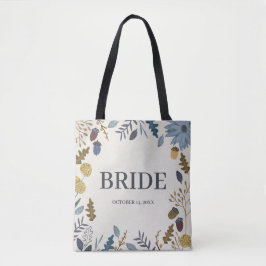 Bolsa Tote Noiva outono rústico folhas caem casamento