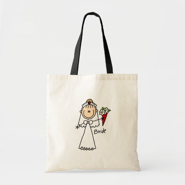 Bolsa Tote Noiva que joga o saco do buquê (Frente)