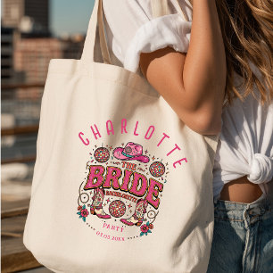 Bolsa Tote Noiva! Saco Tote Western de Rodeio da Última Vaque