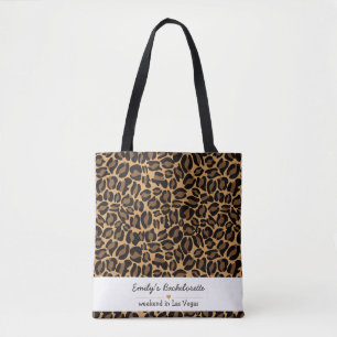 Bolsa Tote Noiva Solteira Boujee Tendance Estampa de Leopardo