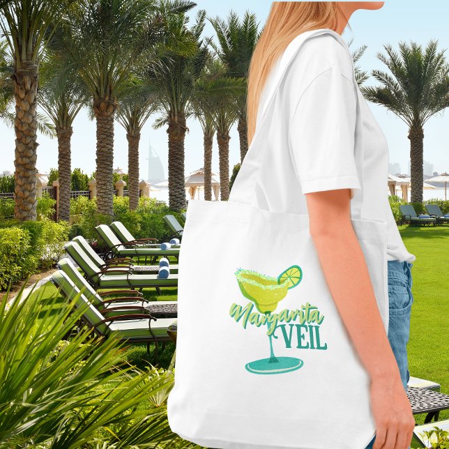 Bolsa Tote Noiva Tropical Véu Margarita (Spice up the celebration with this Margarita Veil Tropical Fiesta Bachelorette Collection!)