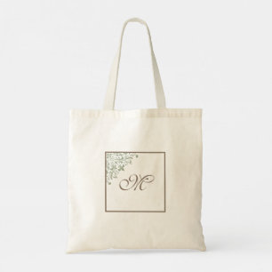 Bolsa Tote Noiva Verde Francês Fleur de Lis Monograma