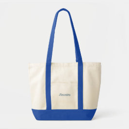 Bolsa Tote Nome Blue Coastal Bachelorette Gift
