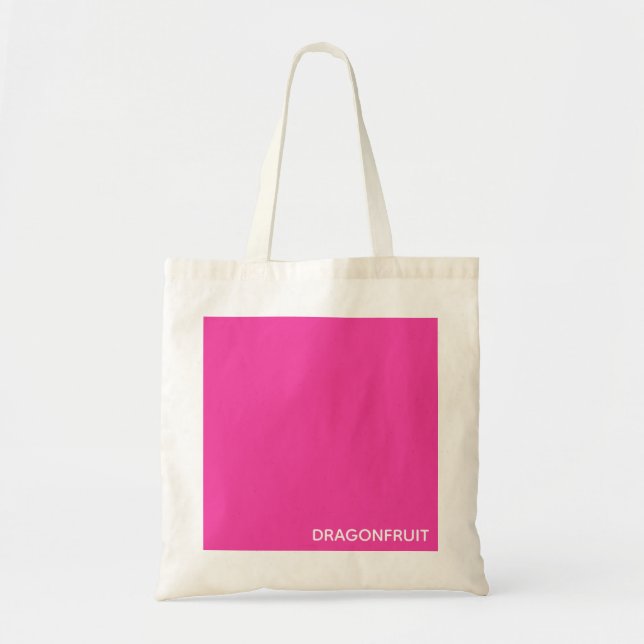 Bolsa Tote Nome cor-de-rosa dos frutos de baga (Frente)