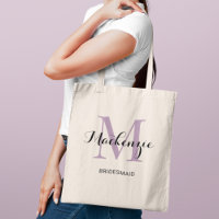 Nome da Bridesmaid do Casamento Personalizado Roxo