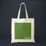 Bolsa Tote Nome da cor verde da Loerie<br><div class="desc">Nome da cor verde da Loerie</div>