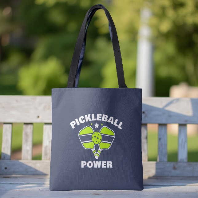 Bolsa Tote Nome da Equipe de Pickleball Personalizada (Criador carregado)