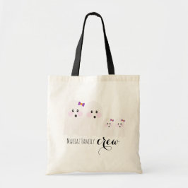 Bolsa Tote Nome da Família de Fantasmas de Halloween Tripulaç