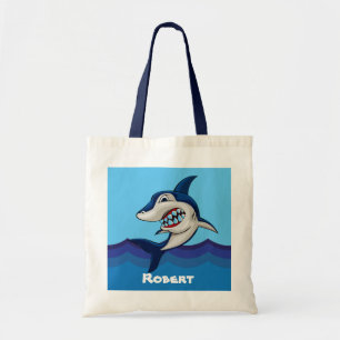Bolsa Tote Nome de adição de tubarão