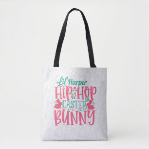 Bolsa Tote NOME DE ADIÇÃO Personalizado Lil Hip Hop Coelhinho