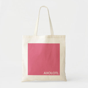 Bolsa Tote Nome de cor rosa Axolotl