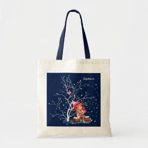 Bolsa Tote Nome de Criança Personalizada Bolas de presentes 