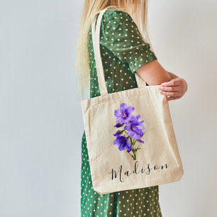Bolsa Tote Nome de Flor Silvestre Personalizado