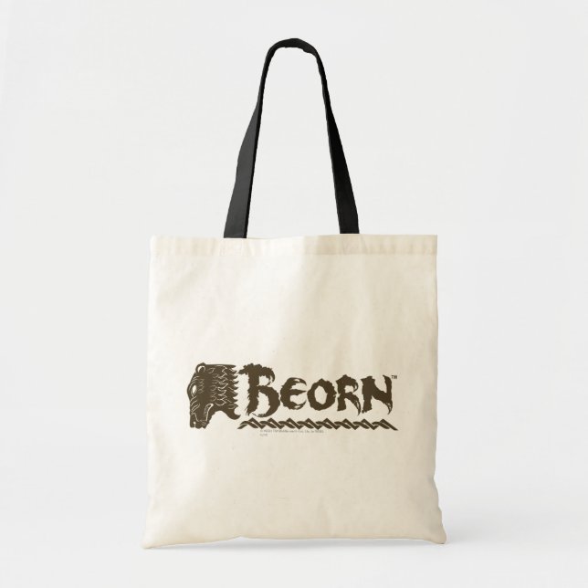 Bolsa Tote Nome do cabeçalho do urso BEORN™ (Frente)