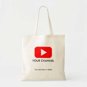 Bolsa Tote Nome do Canal Youtube Personalizado